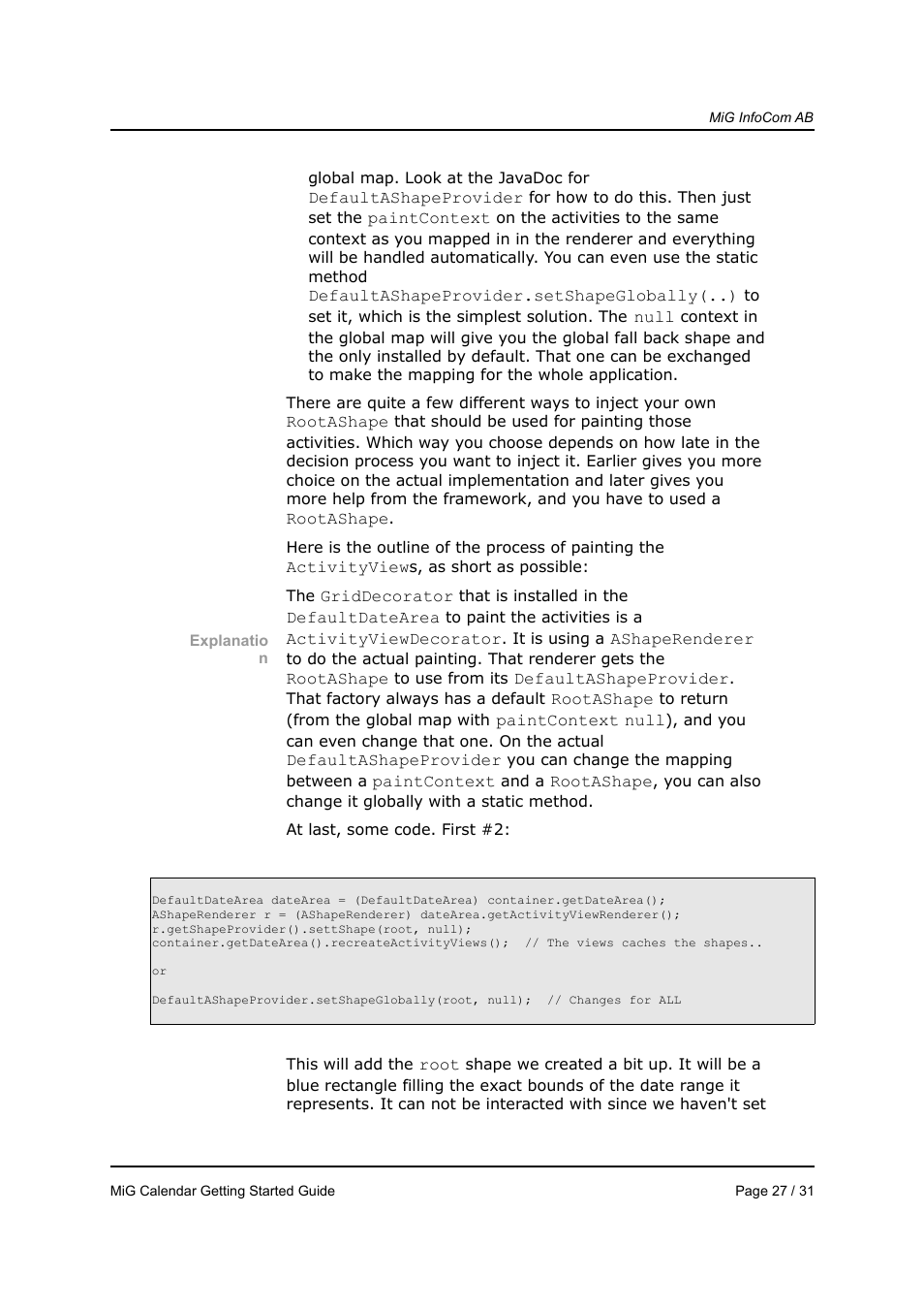 MiG InfoCom MiG Calendar Getting Started Guide User Manual | Page 27 / 31