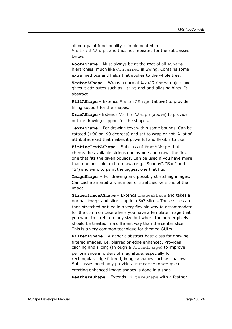 MiG InfoCom MiG Calendar AShape Developer Manual User Manual | Page 10 / 24