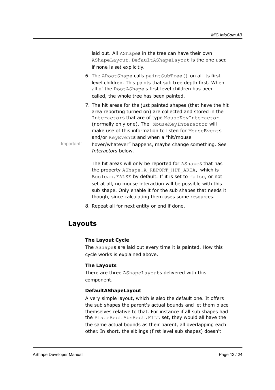 Layouts | MiG InfoCom MiG Calendar AShape Developer Manual User Manual | Page 12 / 24