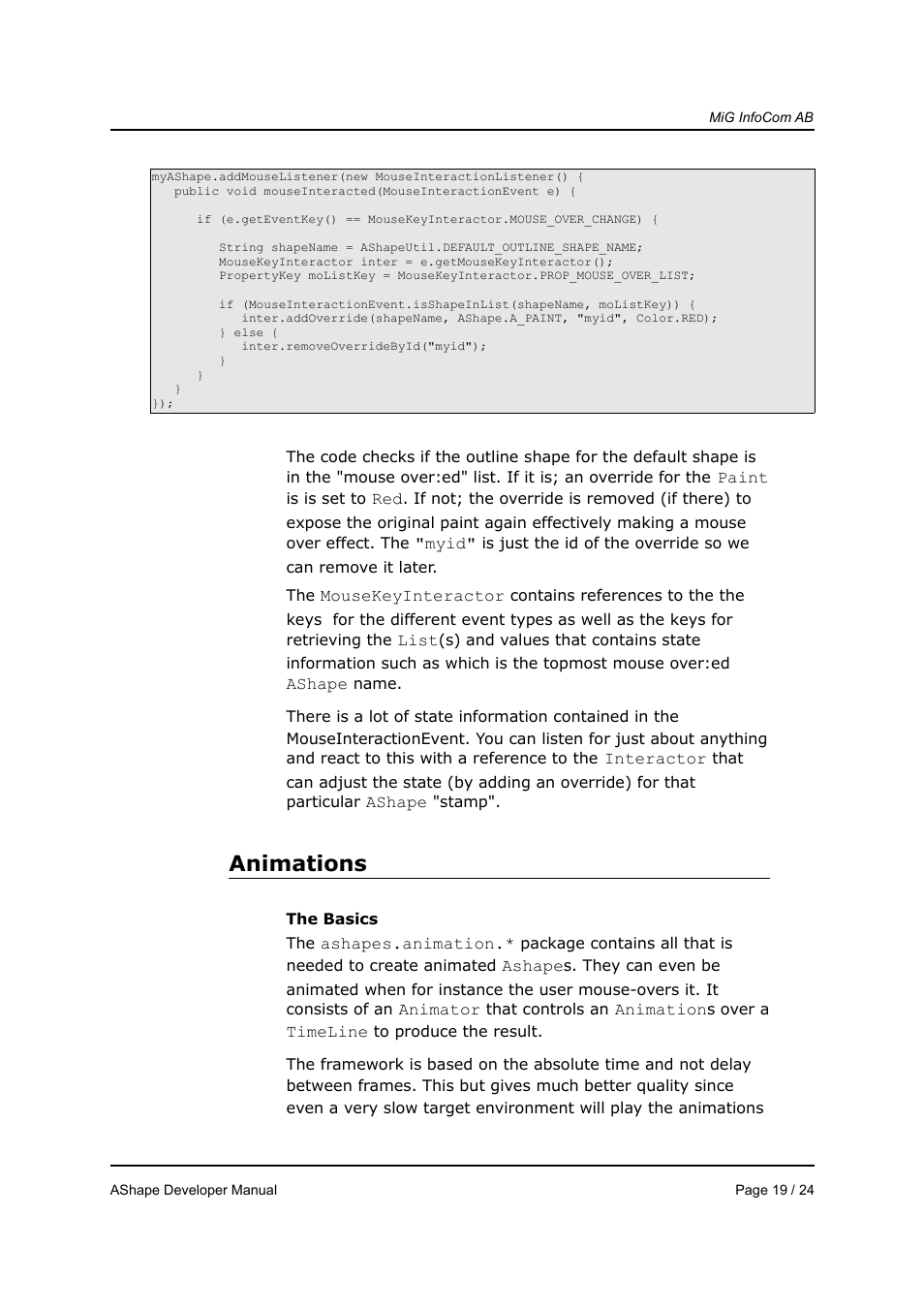 Animations | MiG InfoCom MiG Calendar AShape Developer Manual User Manual | Page 19 / 24