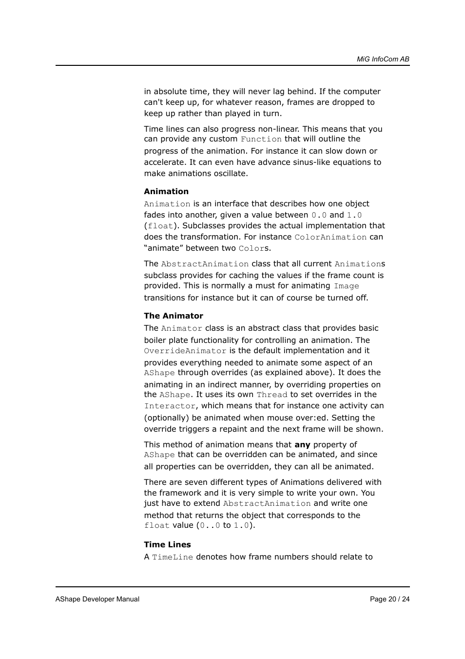 MiG InfoCom MiG Calendar AShape Developer Manual User Manual | Page 20 / 24