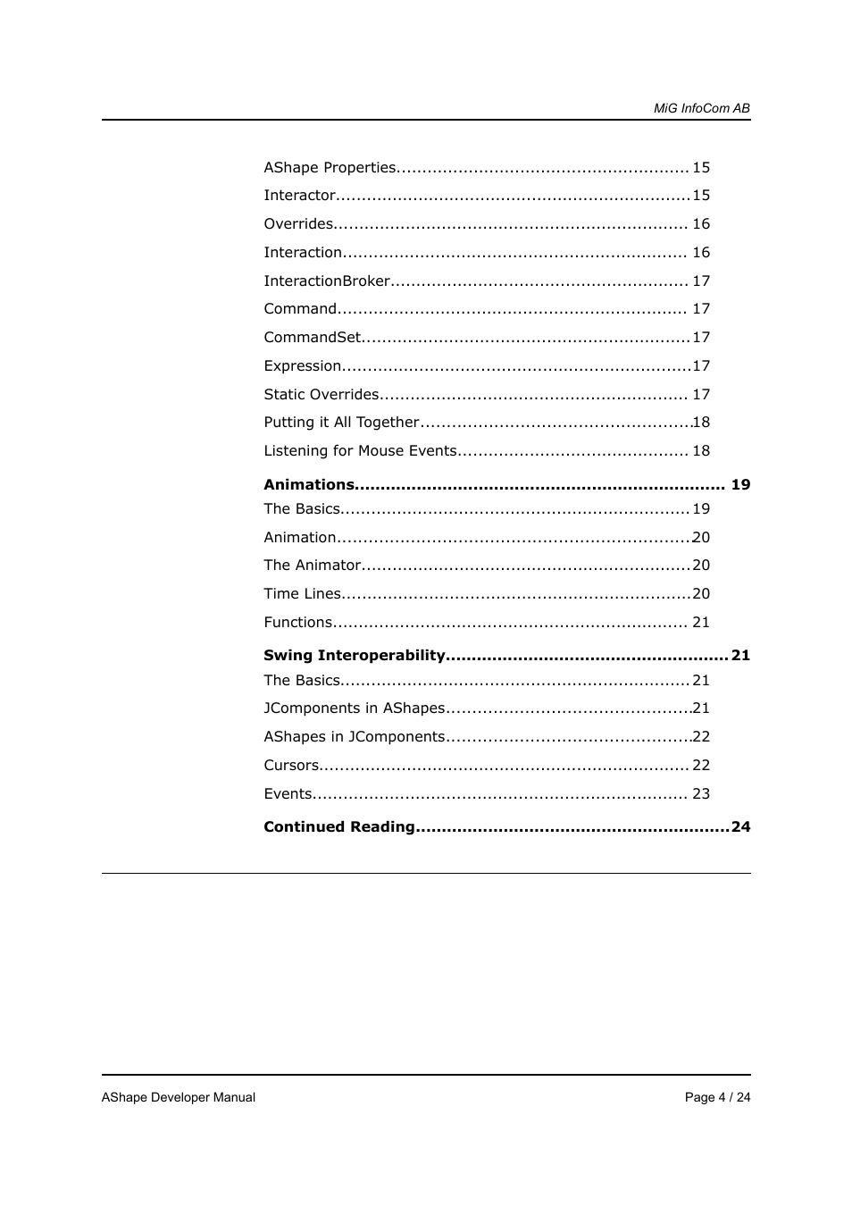 MiG InfoCom MiG Calendar AShape Developer Manual User Manual | Page 4 / 24