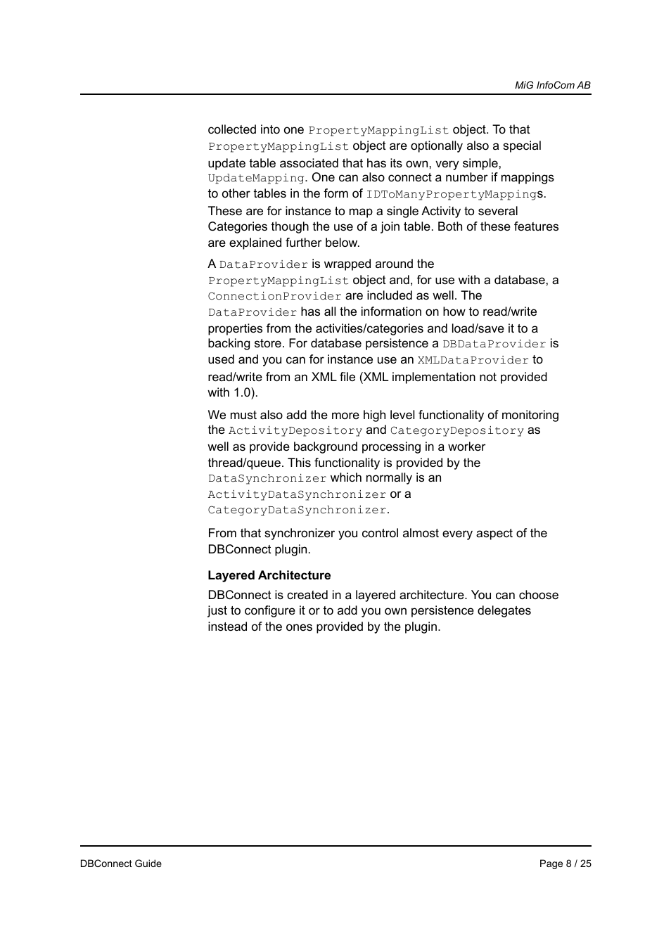 MiG InfoCom MiG Calendar DBConnect Guide User Manual | Page 8 / 25