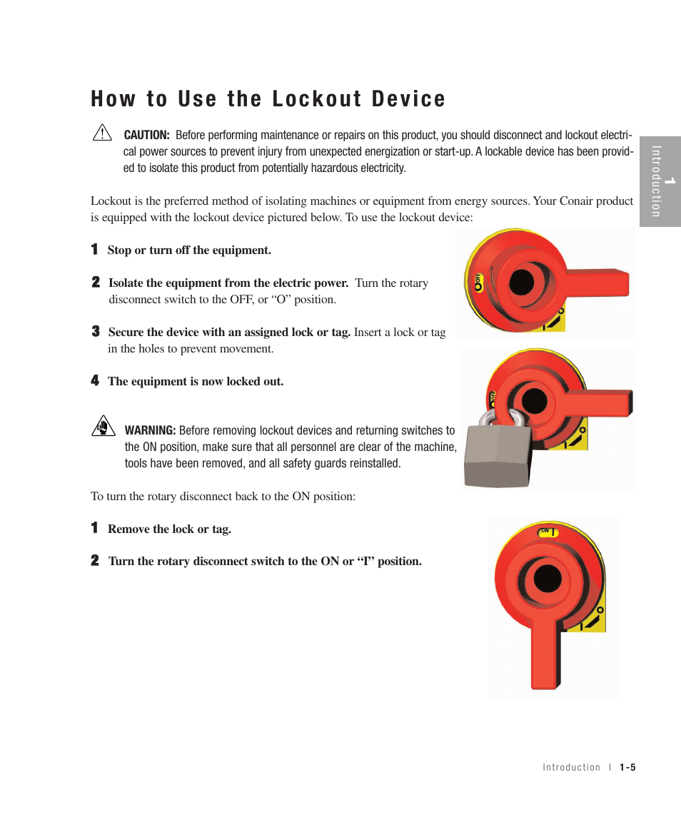 Conair 100 User Manual | Page 13 / 128
