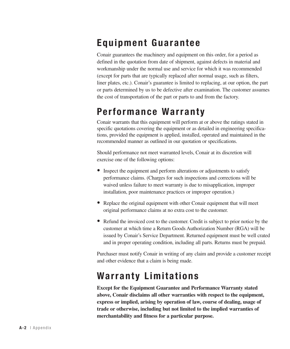 Conair 100 User Manual | Page 96 / 128