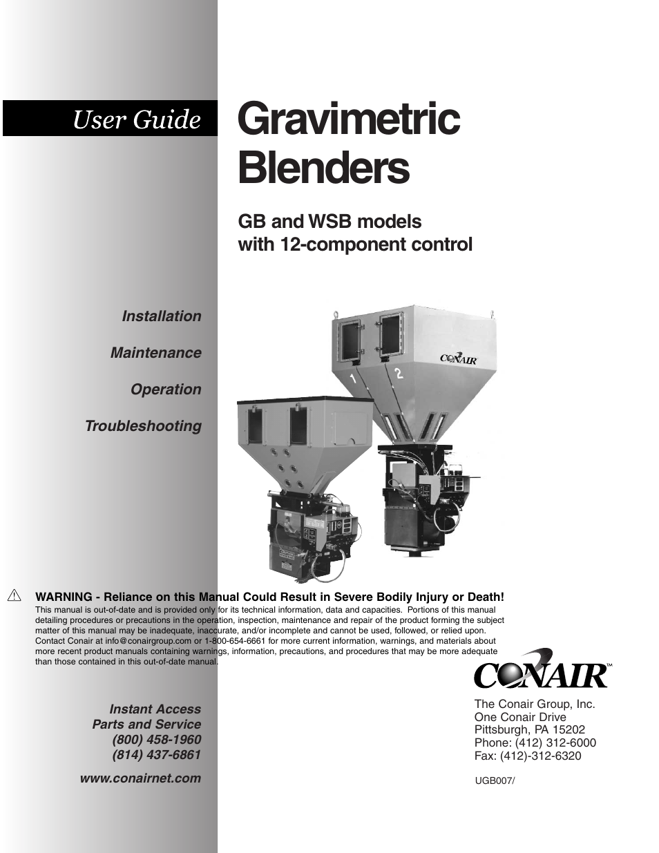 Conair GB User Manual | 119 pages