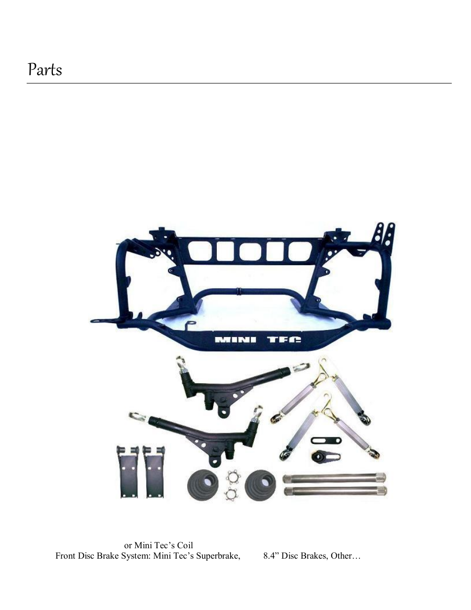 Parts | Mini Tec 520000 MTD Kit User Manual | Page 3 / 21