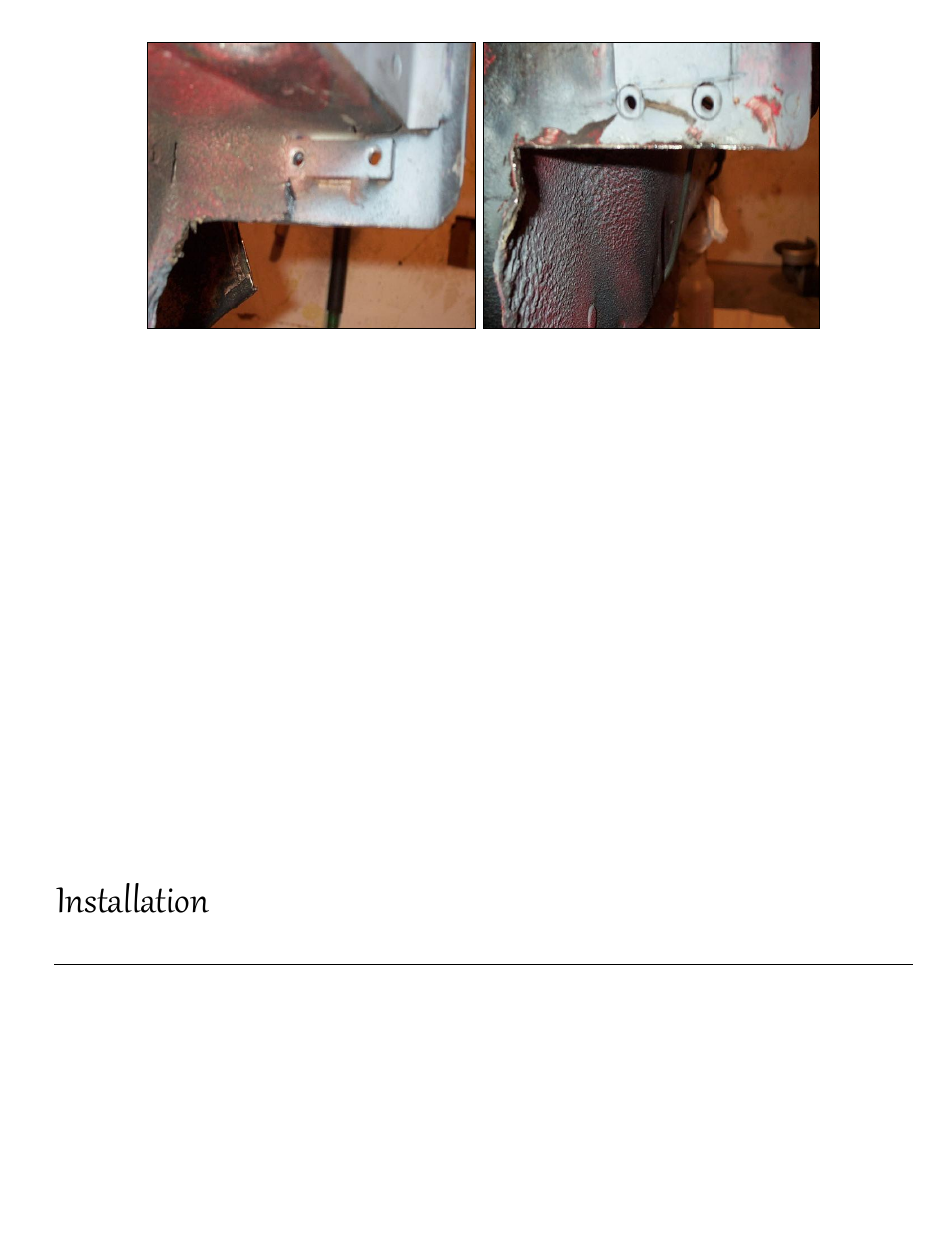 Installation, Installing engine into frame | Mini Tec 520000 MTD Kit User Manual | Page 6 / 21