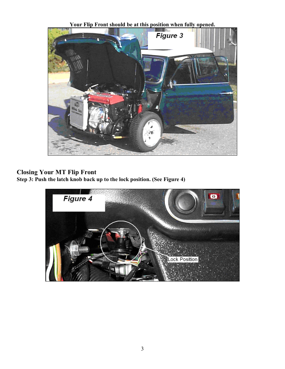 Mini Tec 130000 MT Flip Front Kit User Manual | Page 3 / 5