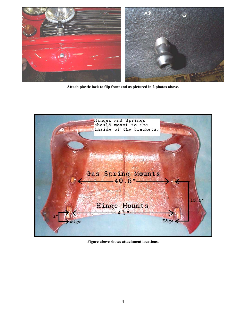Mini Tec 130000 MT Flip Front Kit Installation User Manual | Page 4 / 5