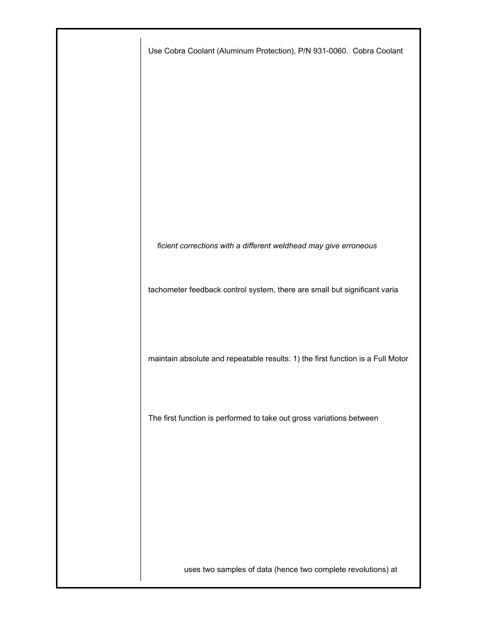 Weldhead calibration sequence – acl | MK Products Copperhead Weldhead User Manual | Page 15 / 42