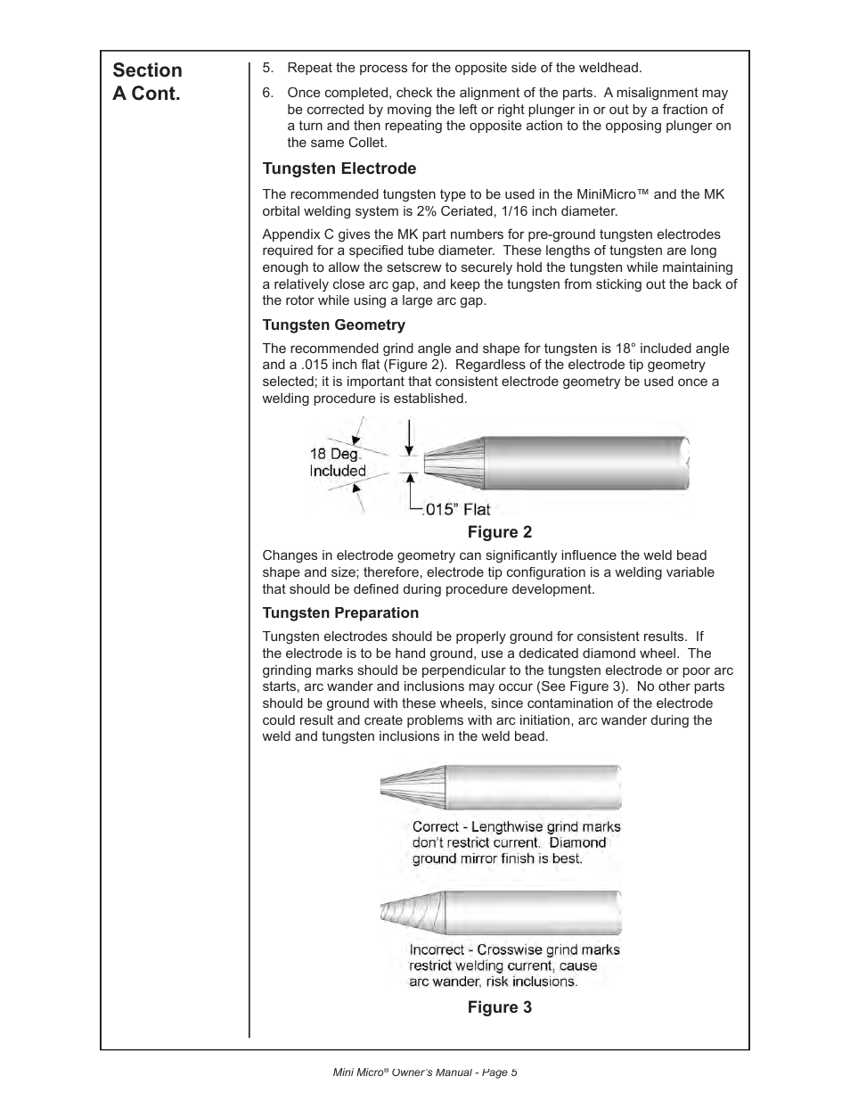 MK Products MiniMicro Orbital Weldhead User Manual | Page 11 / 30