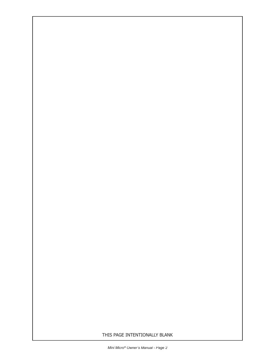 This page intentionally blank | MK Products MiniMicro Orbital Weldhead User Manual | Page 8 / 30