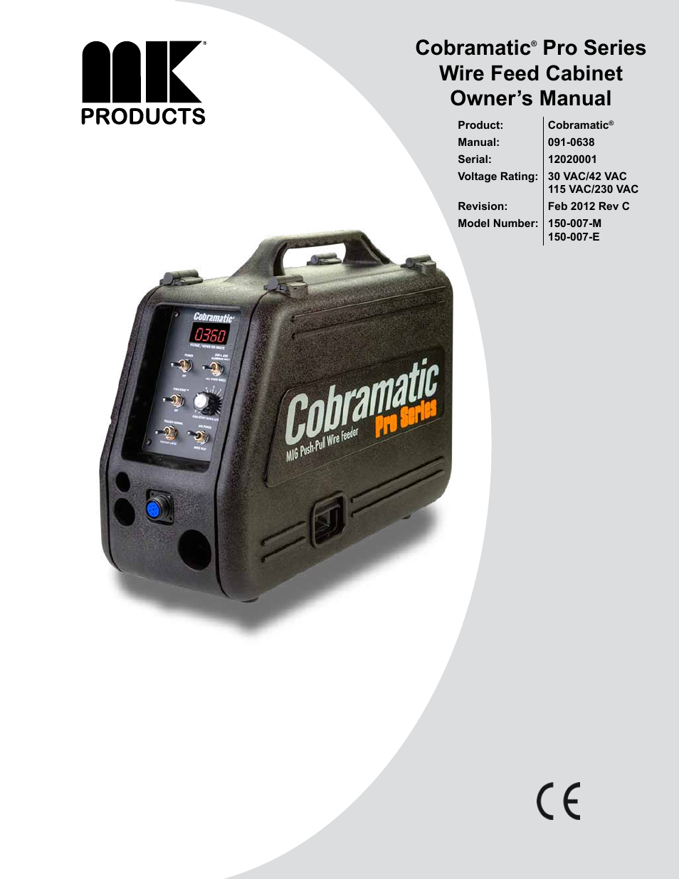 MK Products MK Cobramatic Pro Series User Manual | 43 pages