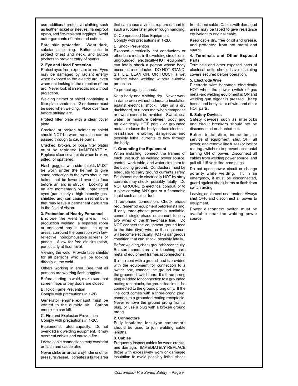 MK Products MK Cobramatic Pro Series User Manual | Page 6 / 43