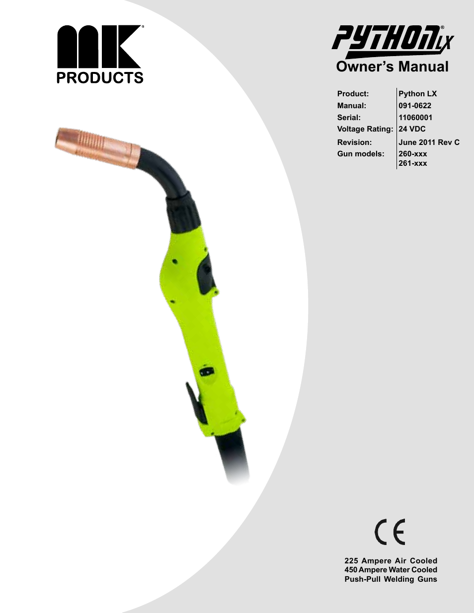 MK Products Python LX Torch User Manual | 37 pages