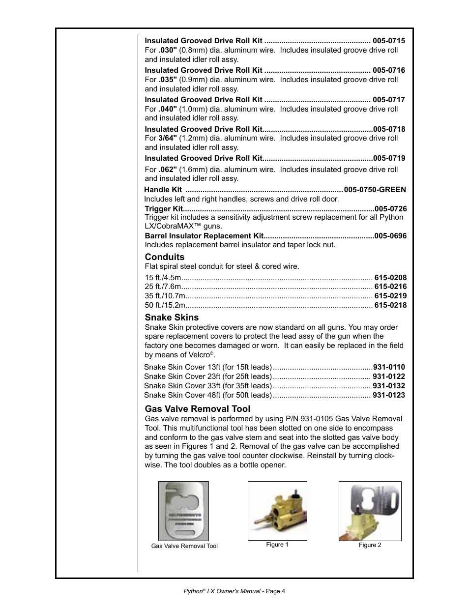 MK Products Python LX Torch User Manual | Page 11 / 37