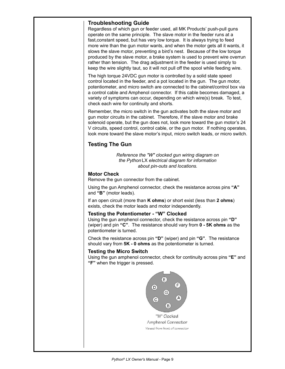 MK Products Python LX Torch User Manual | Page 16 / 37