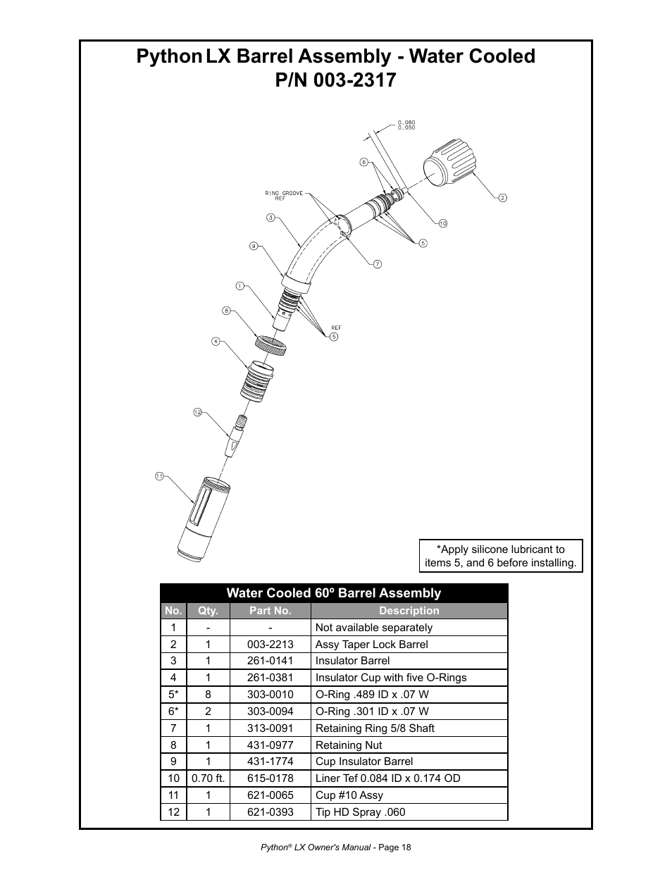 Python | MK Products Python LX Torch User Manual | Page 25 / 37