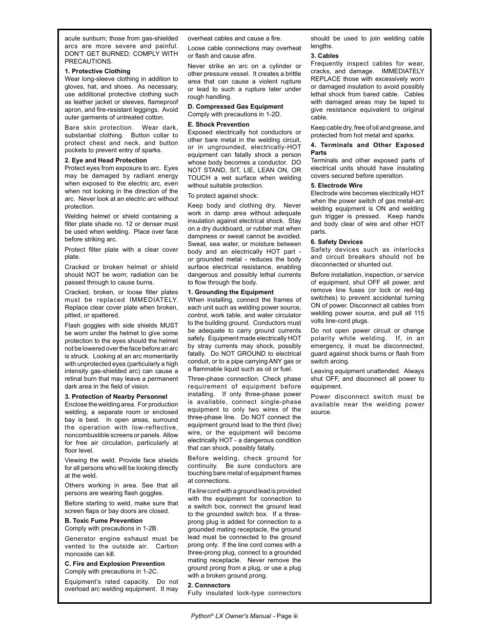 MK Products Python LX Torch User Manual | Page 6 / 37