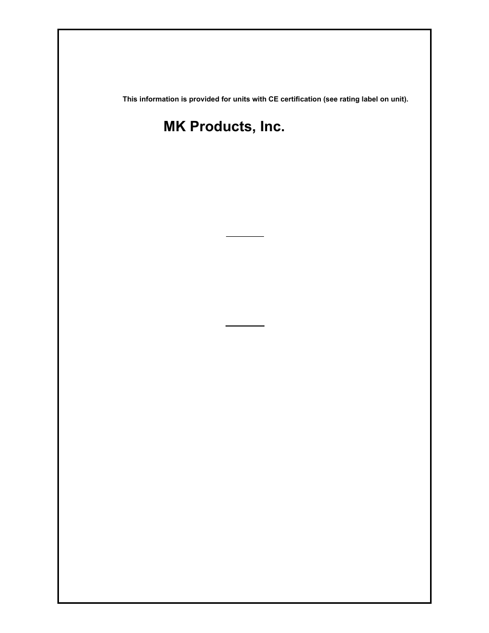 Mk products, inc, Cobramax | MK Products CobraMAX User Manual | Page 4 / 28