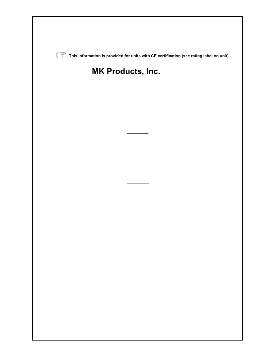 Mk products, inc, Cobra | MK Products Cobra SX User Manual | Page 4 / 28