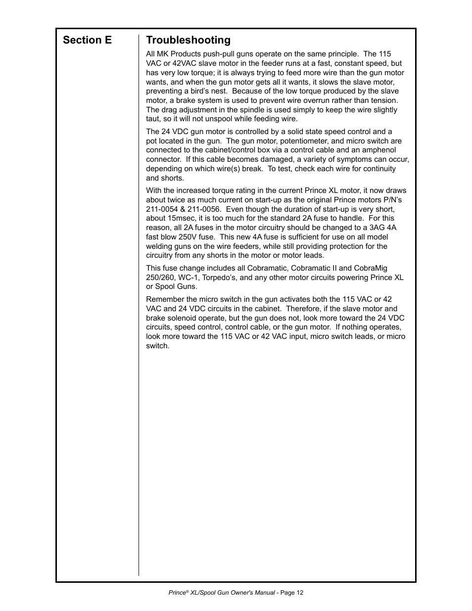 MK Products Prince XL User Manual | Page 19 / 41