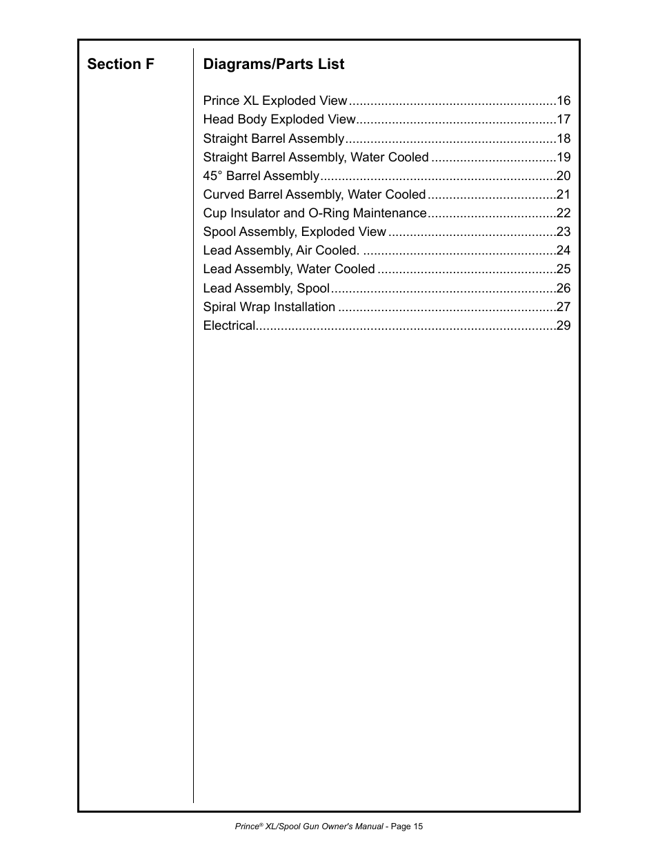 MK Products Prince XL User Manual | Page 22 / 41