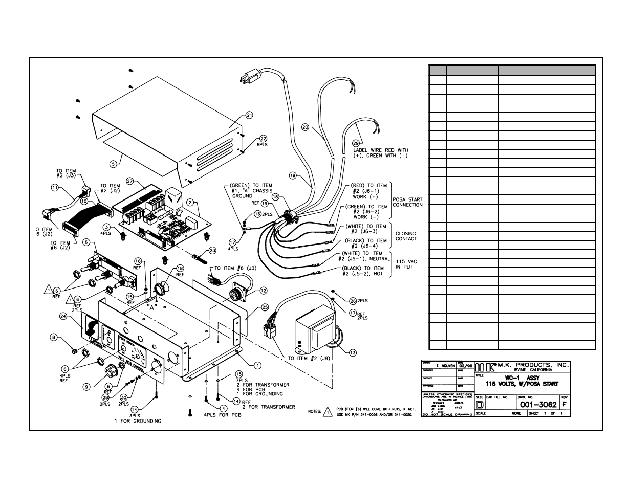 MK Products WC-1-110 User Manual | Page 22 / 26
