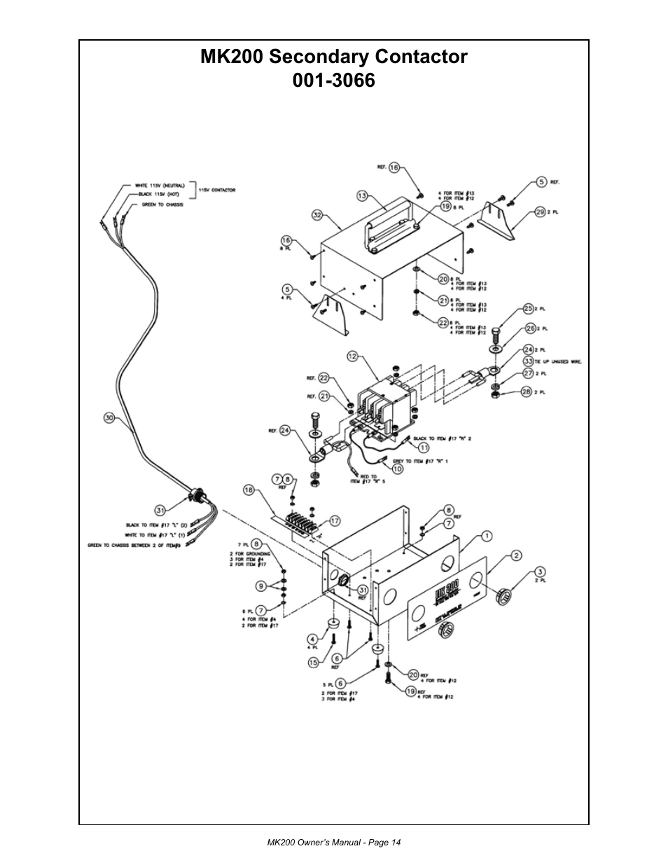 MK Products MK200 User Manual | Page 14 / 20