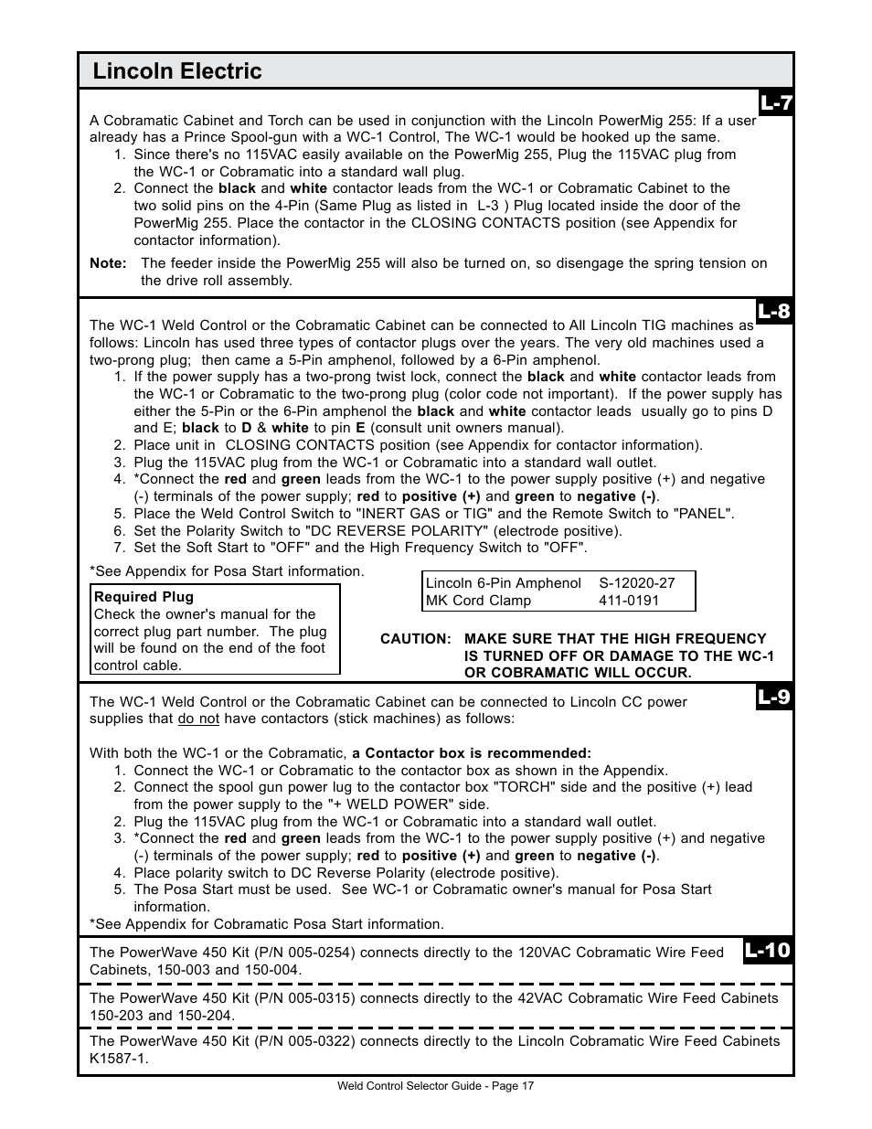 Lincoln electric | MK Products Weld Control User Manual | Page 24 / 45