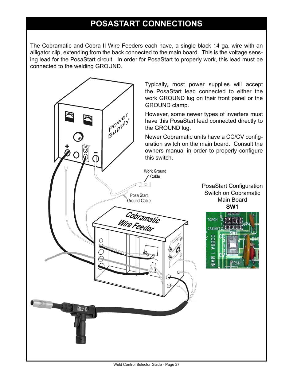 Posastart connections | MK Products Weld Control User Manual | Page 34 / 45