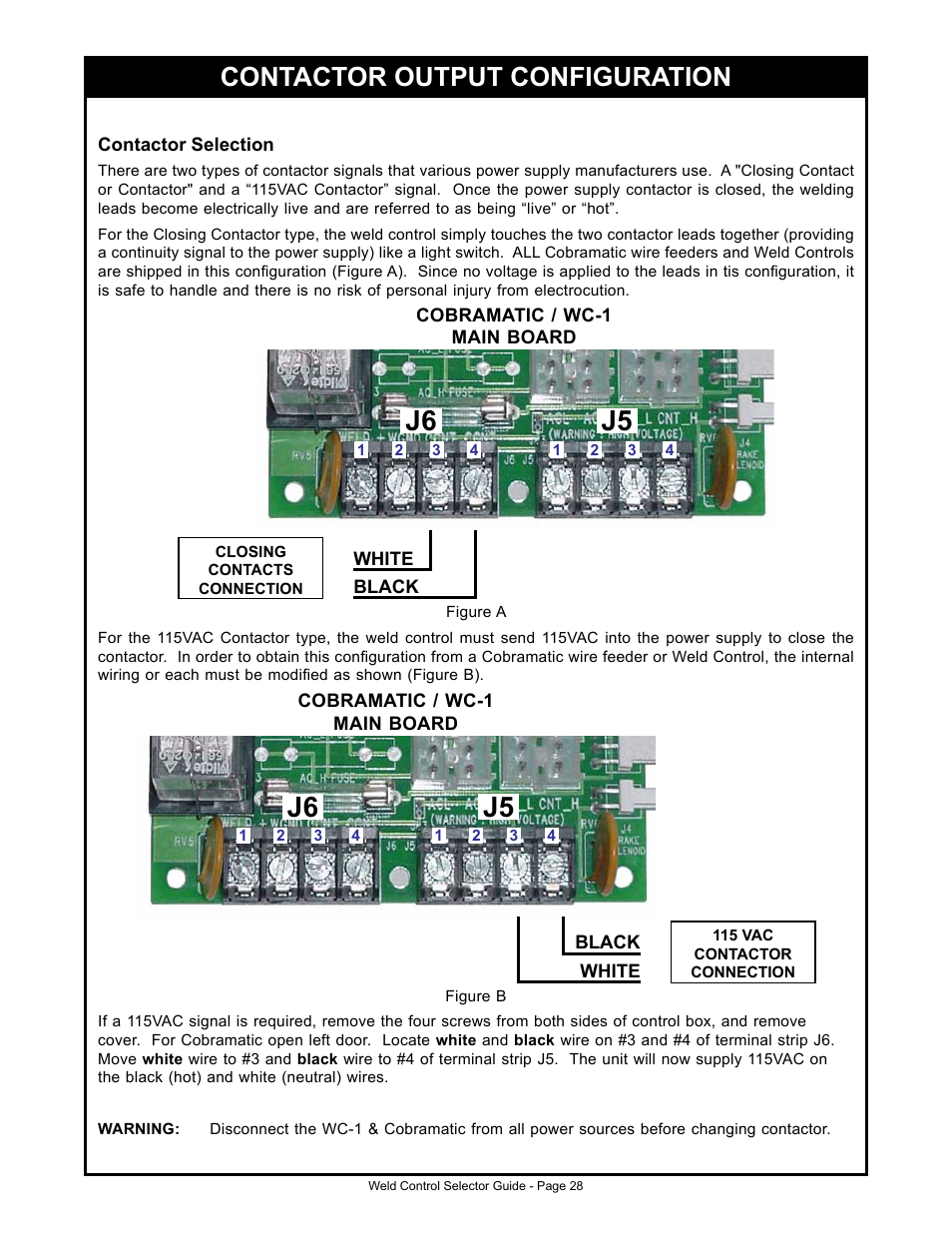 Contactor output configuration | MK Products Weld Control User Manual | Page 35 / 45