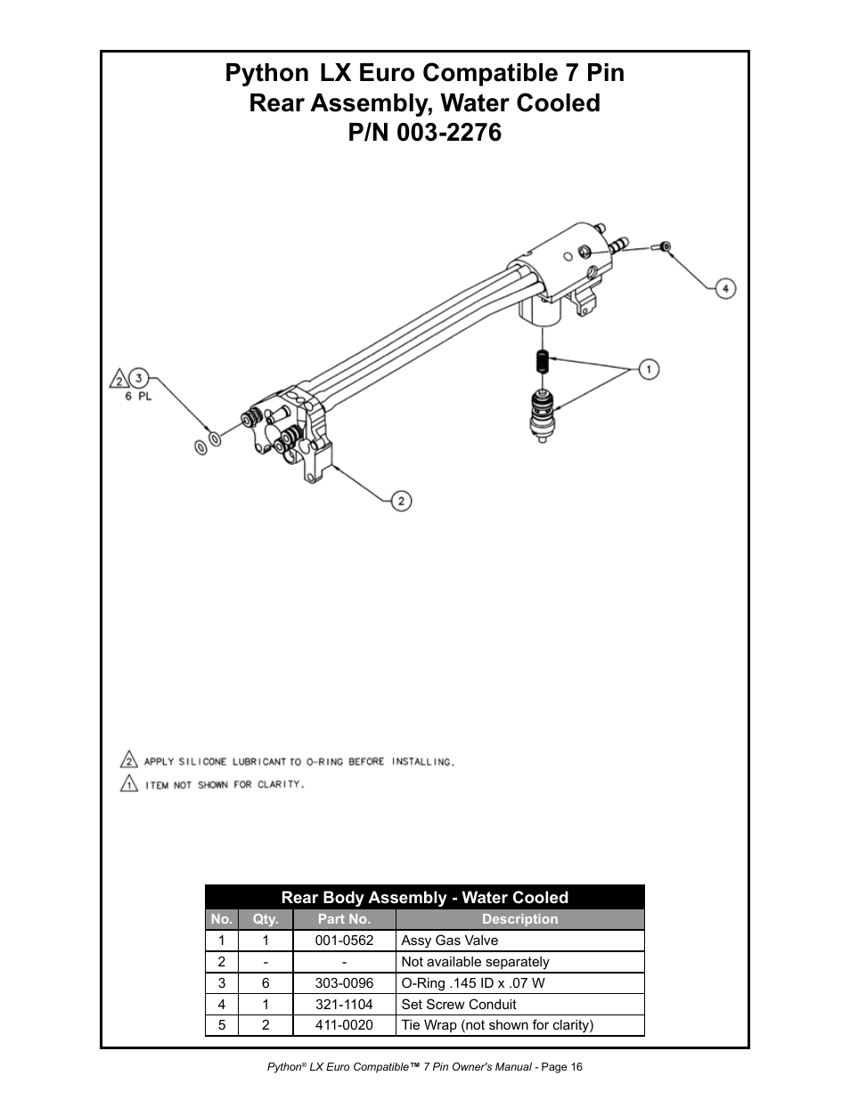 Python | MK Products Python LX Euro User Manual | Page 23 / 41