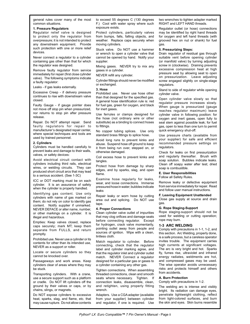 MK Products Python LX Euro User Manual | Page 5 / 41