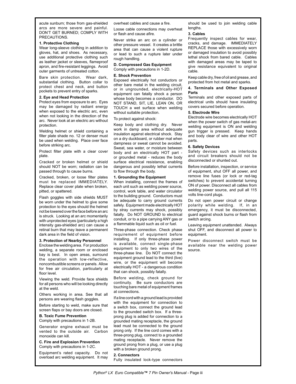 MK Products Python LX Euro User Manual | Page 6 / 41