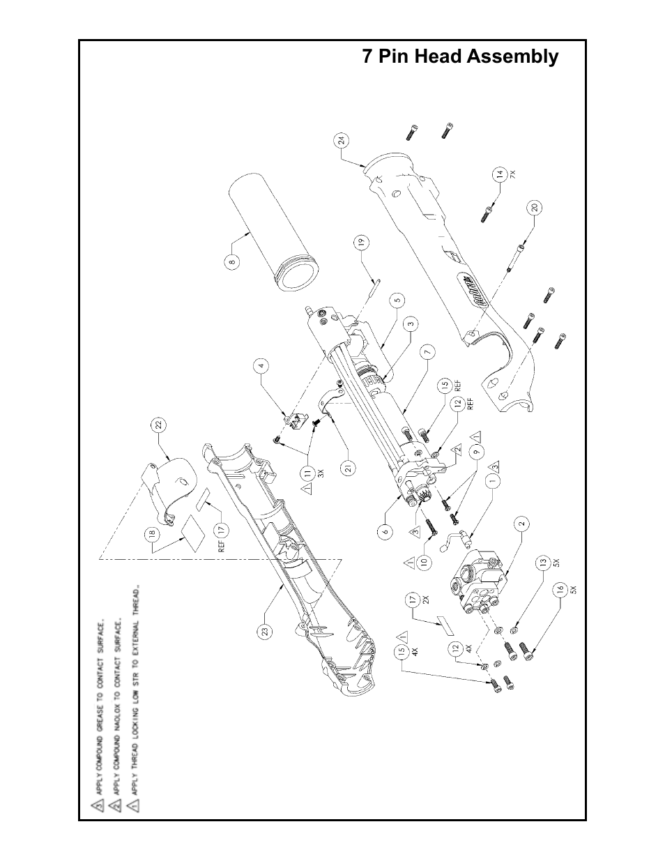 Cobra, Mx euro compatible 7 pin head assembly | MK Products Cobra MX User Manual | Page 19 / 41