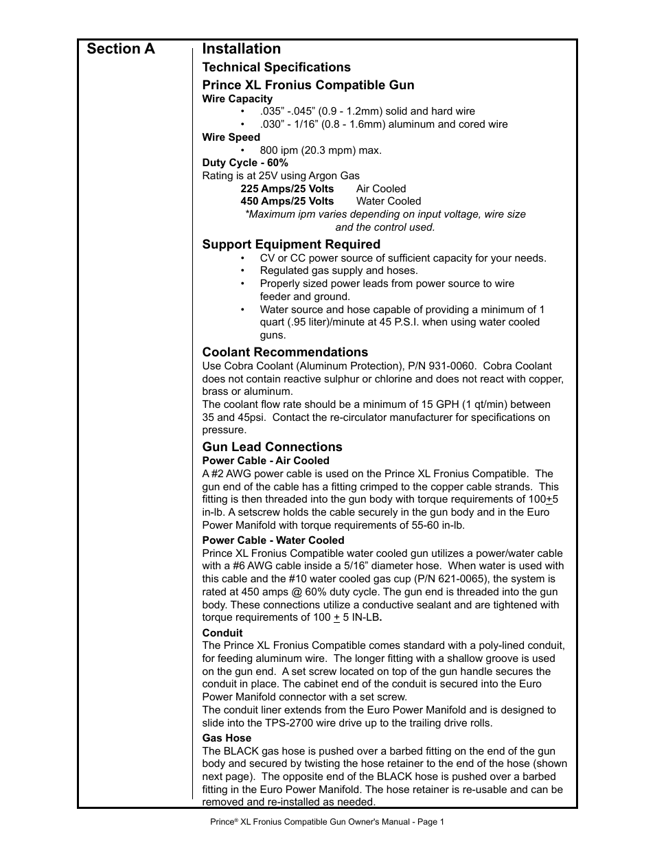 MK Products Prince XL Fronius Com ACWC User Manual | Page 8 / 39