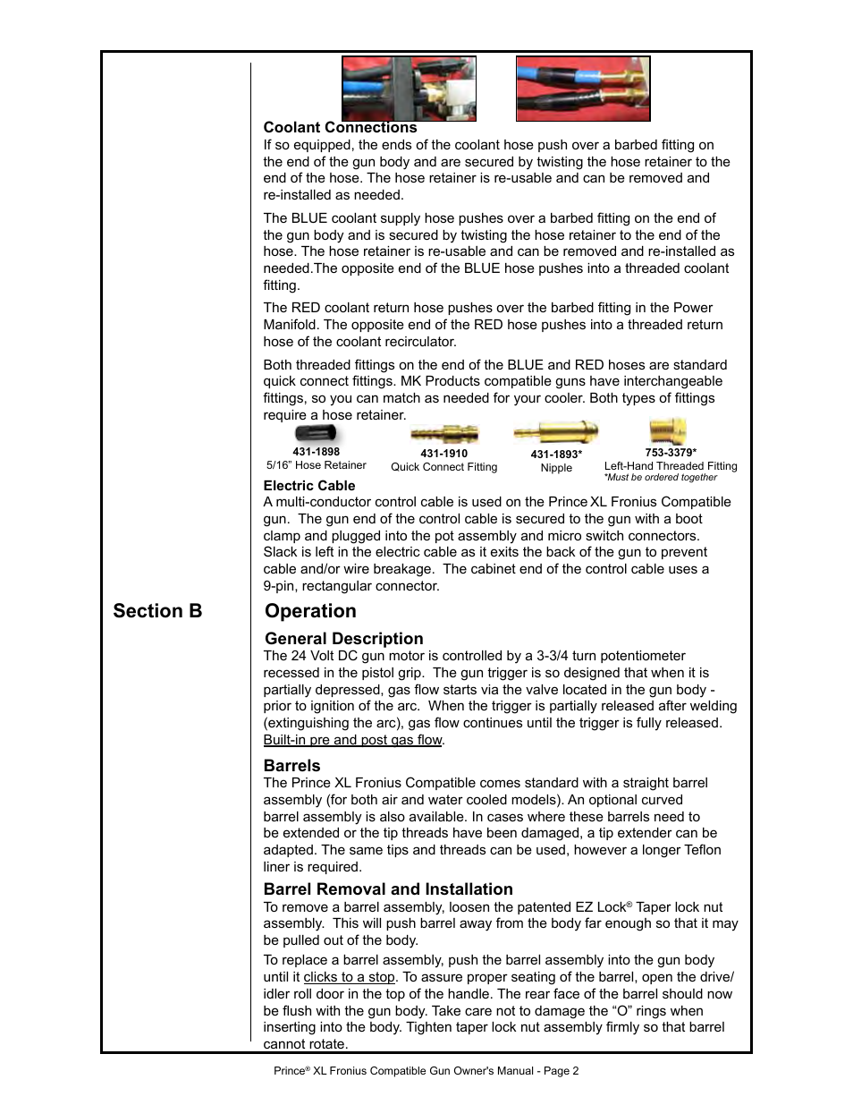 MK Products Prince XL Fronius Com ACWC User Manual | Page 9 / 39