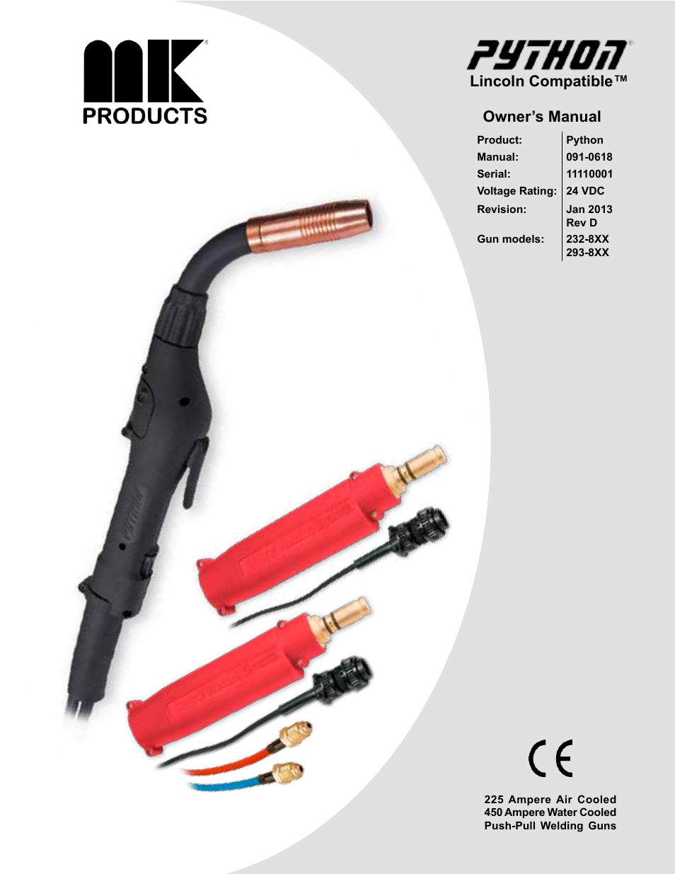 MK Products Python LE Compatible ACWC User Manual | 43 pages