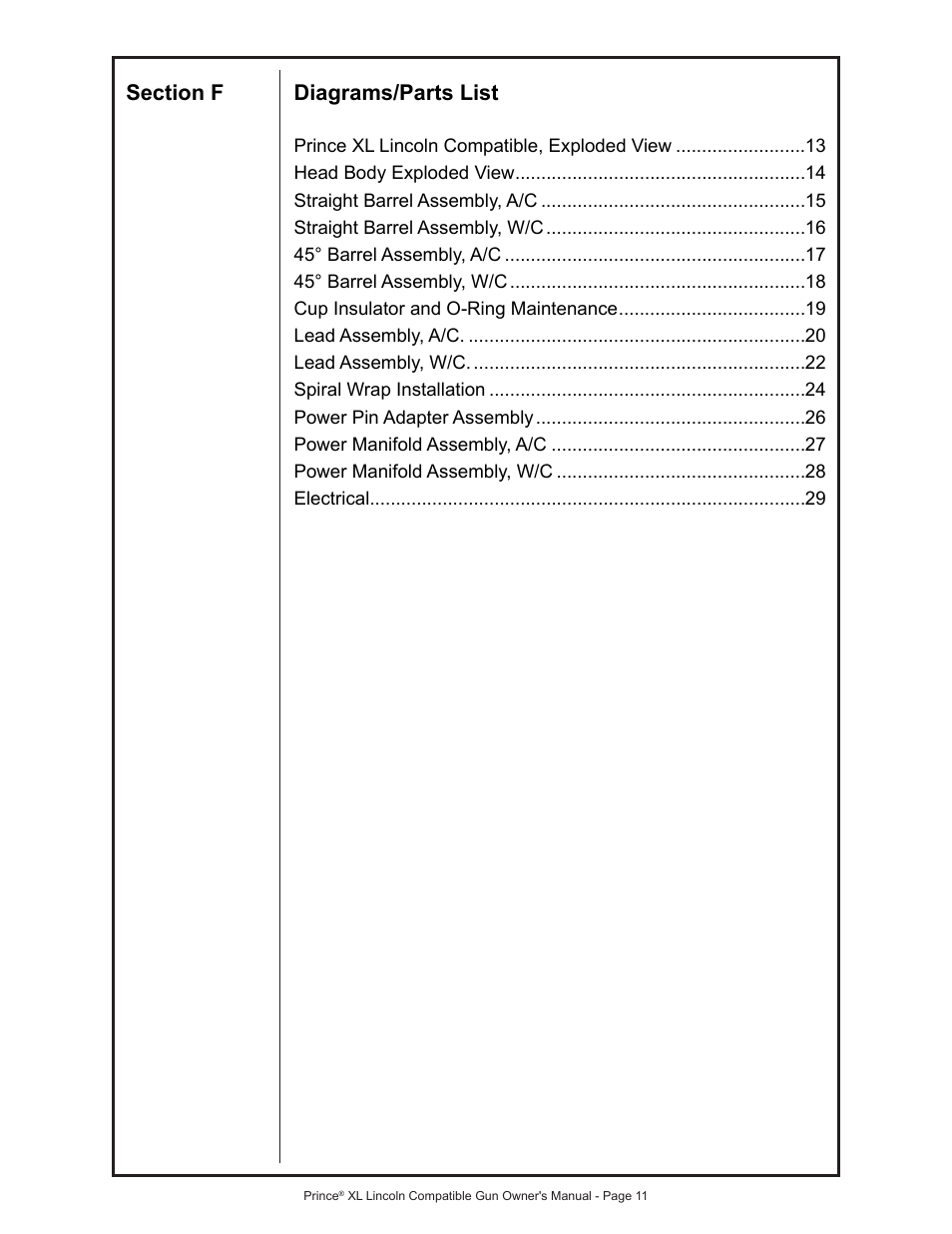 MK Products Prince XL LE Com ACWC User Manual | Page 18 / 41