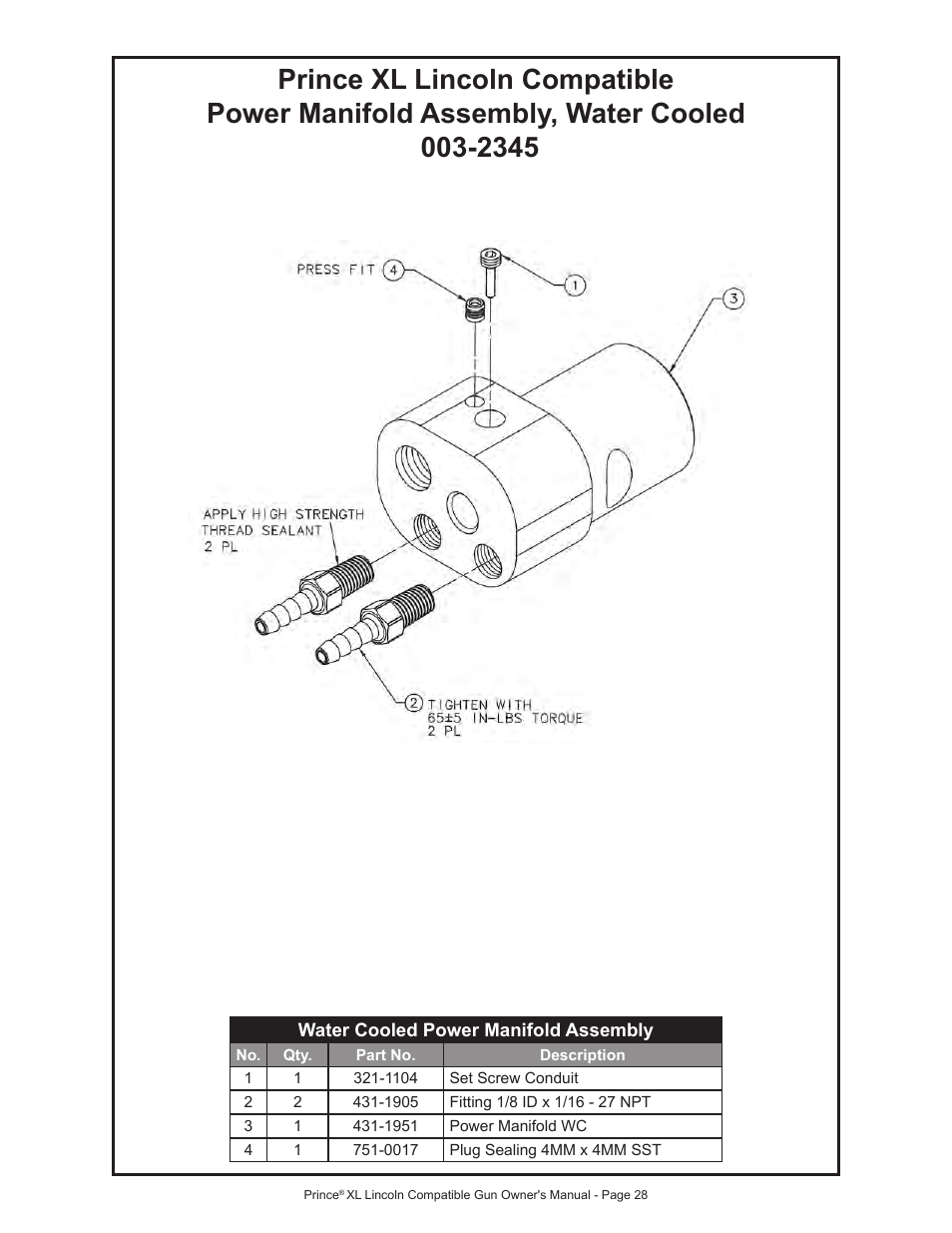 MK Products Prince XL LE Com ACWC User Manual | Page 35 / 41