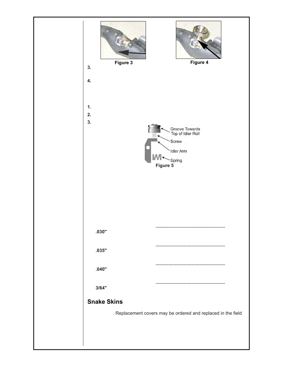 Optional kits, Snake skins | MK Products Cobra SX LE Com AC only User Manual | Page 11 / 30