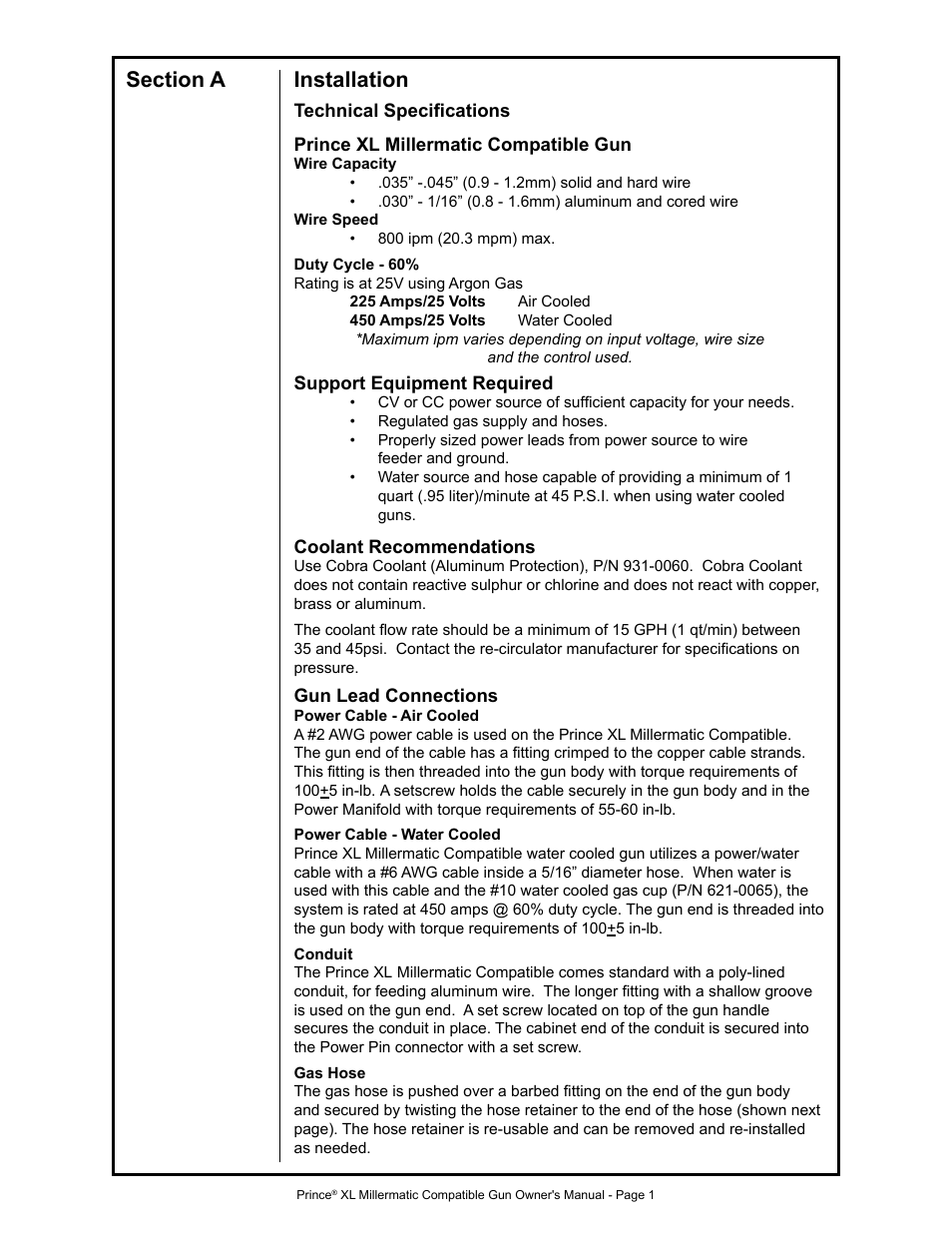 MK Products Prince XL MM Com ACWC User Manual | Page 8 / 39