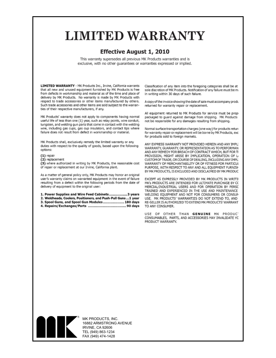 MK Products Positioner 1/AirCrafter T-25 User Manual | Page 15 / 17