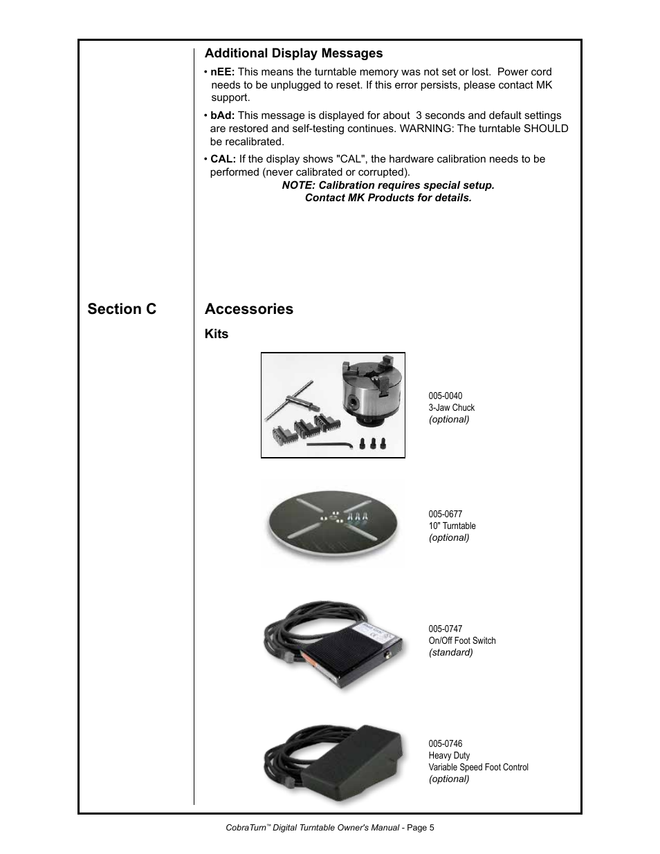 MK Products CobraTurn Digital Turntable User Manual | Page 12 / 23