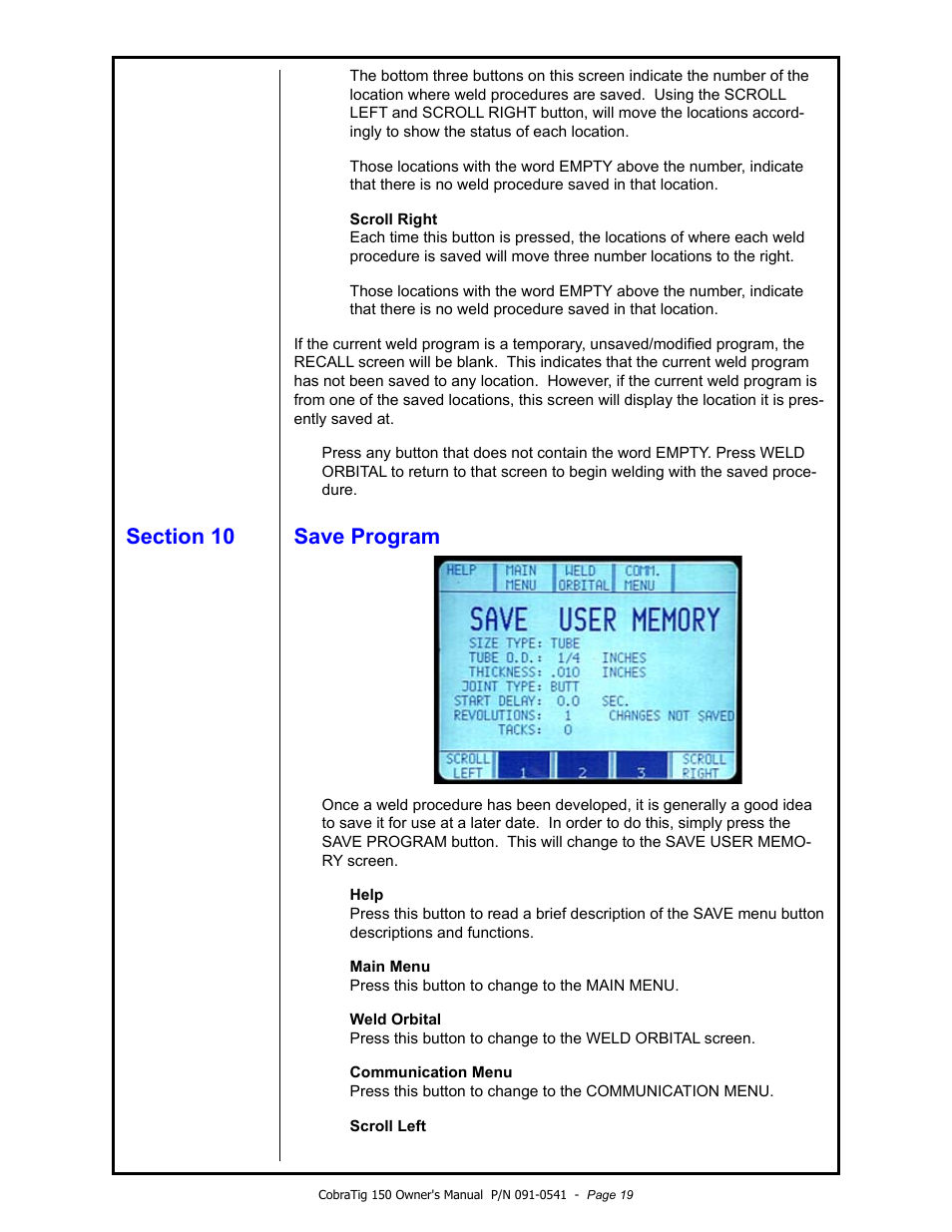 MK Products CobraTig 150 XM User Manual | Page 19 / 32