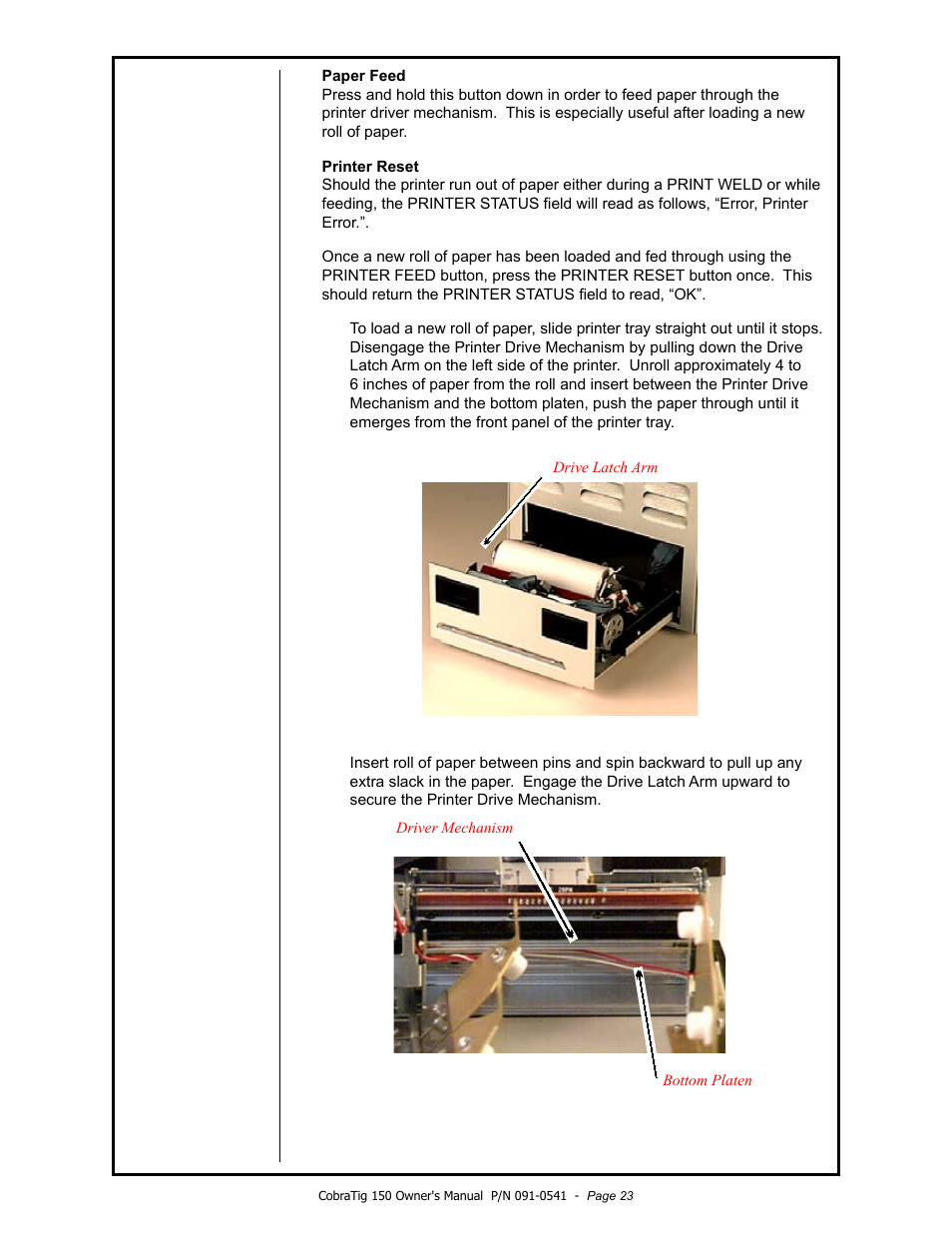 MK Products CobraTig 150 XM User Manual | Page 23 / 32