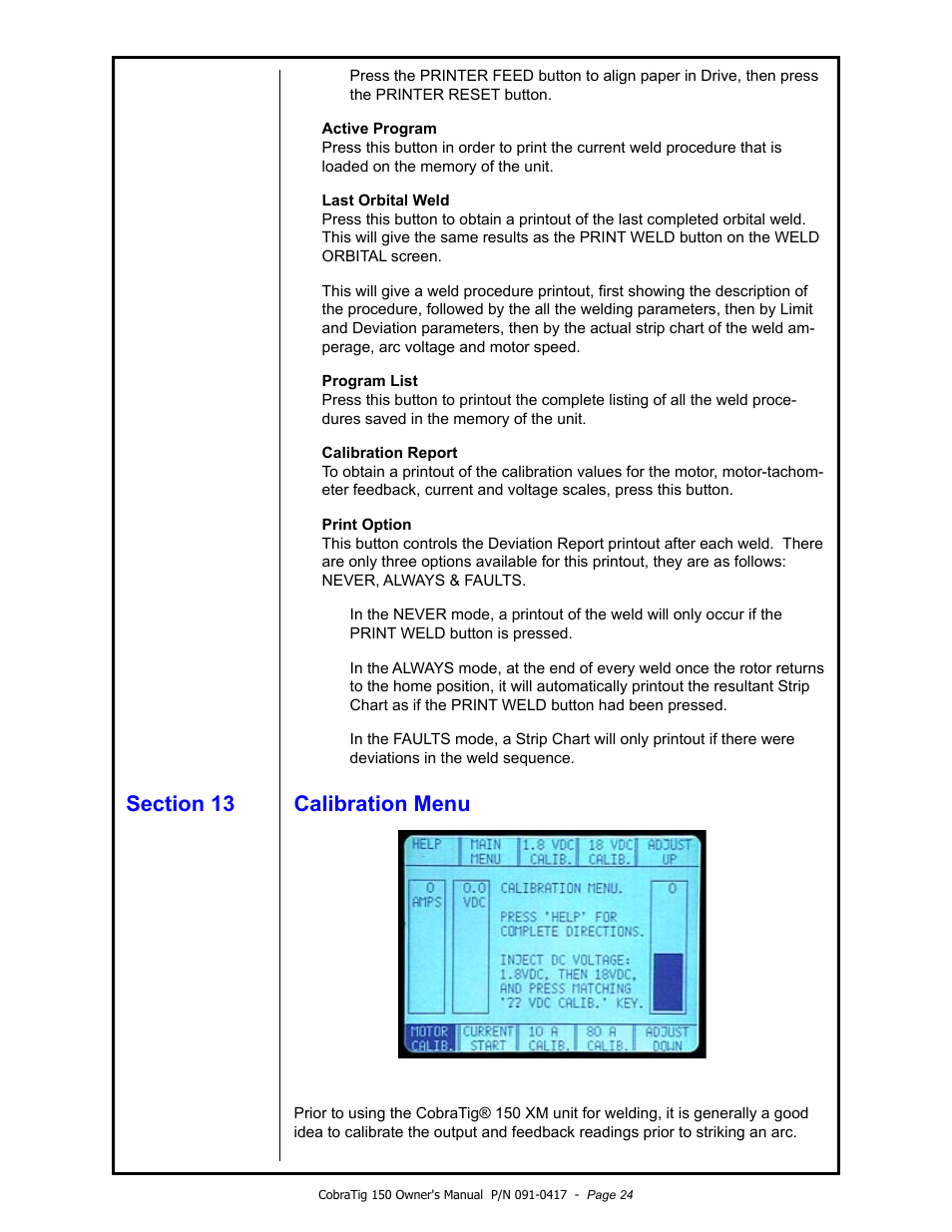 MK Products CobraTig 150 XM User Manual | Page 24 / 32