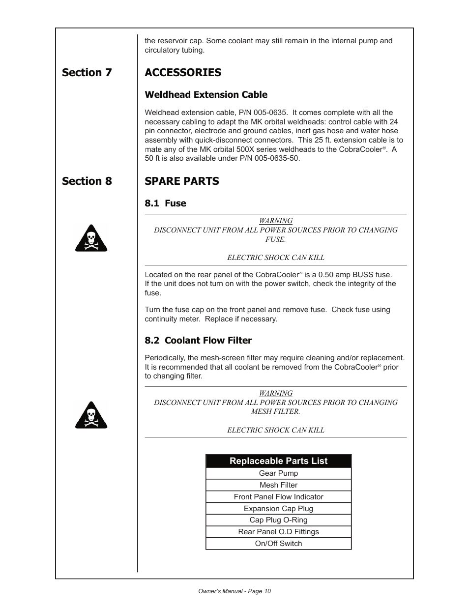 MK Products CobraCooler 2005 User Manual | Page 11 / 14